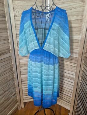 Ingear Resort Dress Swimsuit Beach Dress Cover Up Size XL Blue